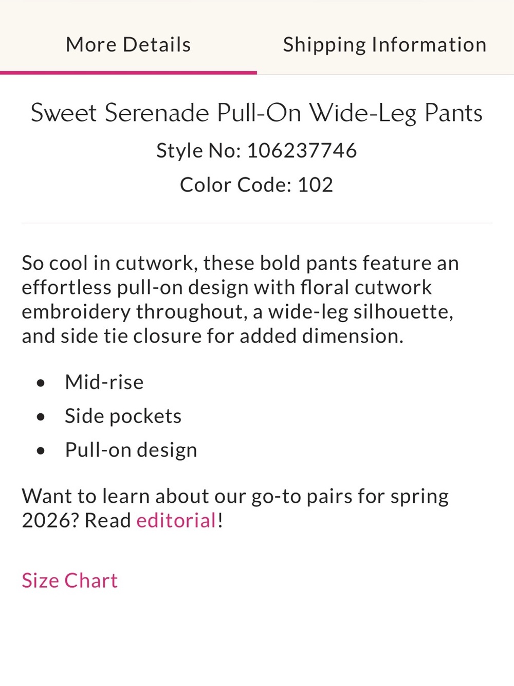 Free People sweet Serenade pull-on Eyelet Wide-Leg Pants - Picture 9 of 16